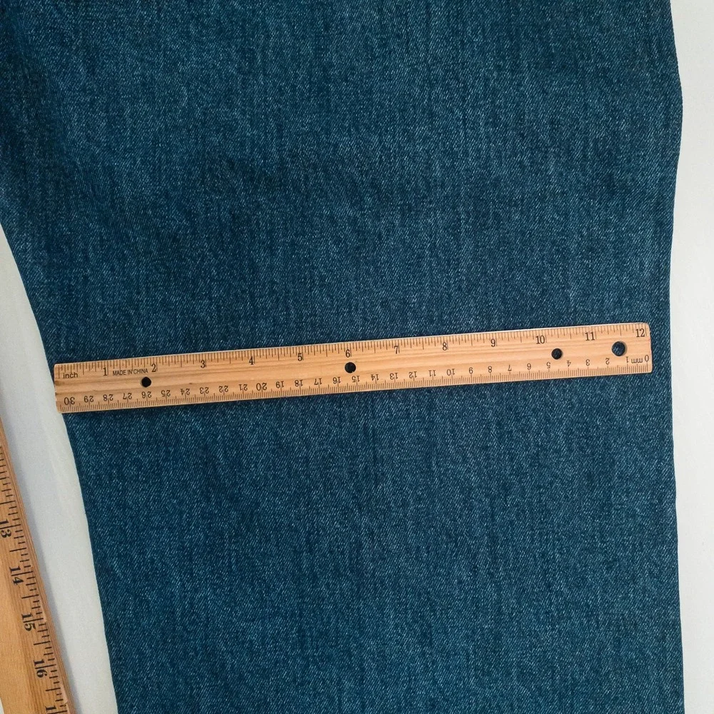 Levi's 505 Regular Fit Jeans Men 52x29 Dark Wash Big & Tall Straight Leg Cotton
